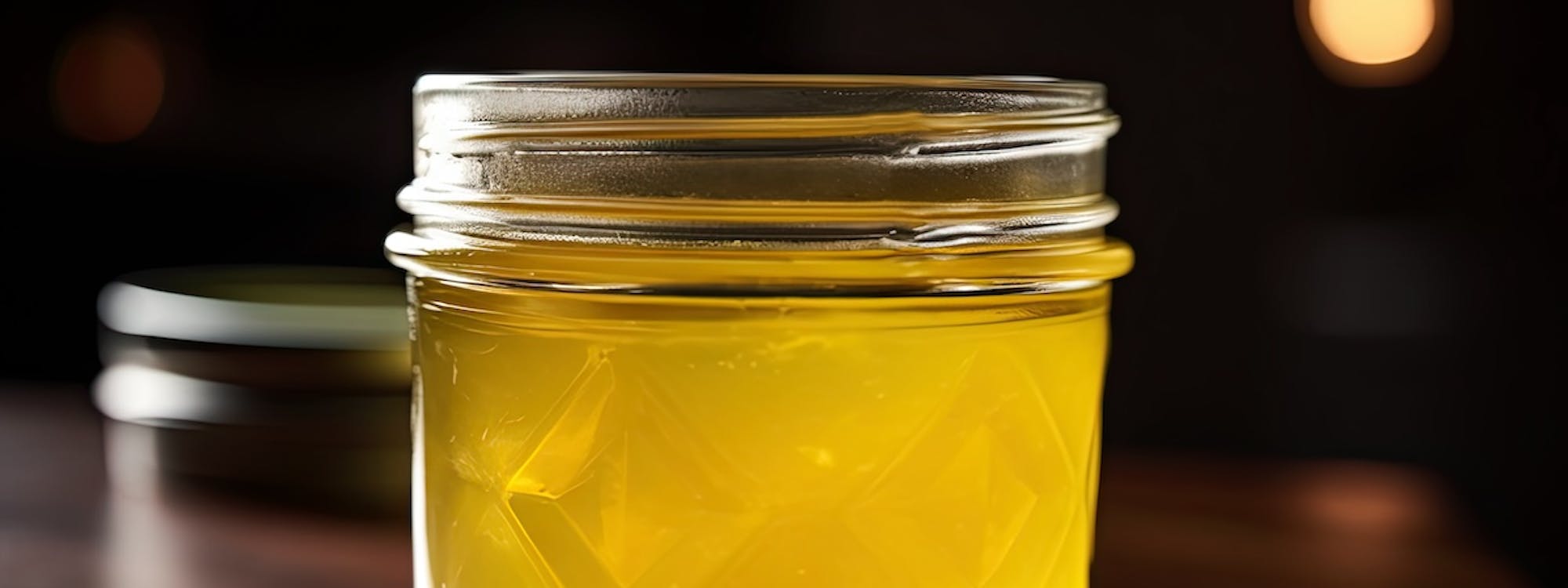 Ghee in einem Einmachglas