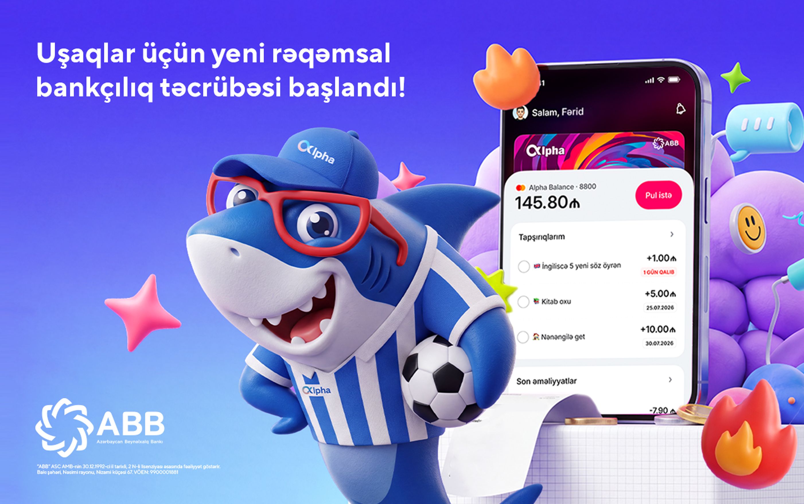 ABB-dən uşaqlar üçün yeni rəqəmsal bankçılıq təcrübəsi