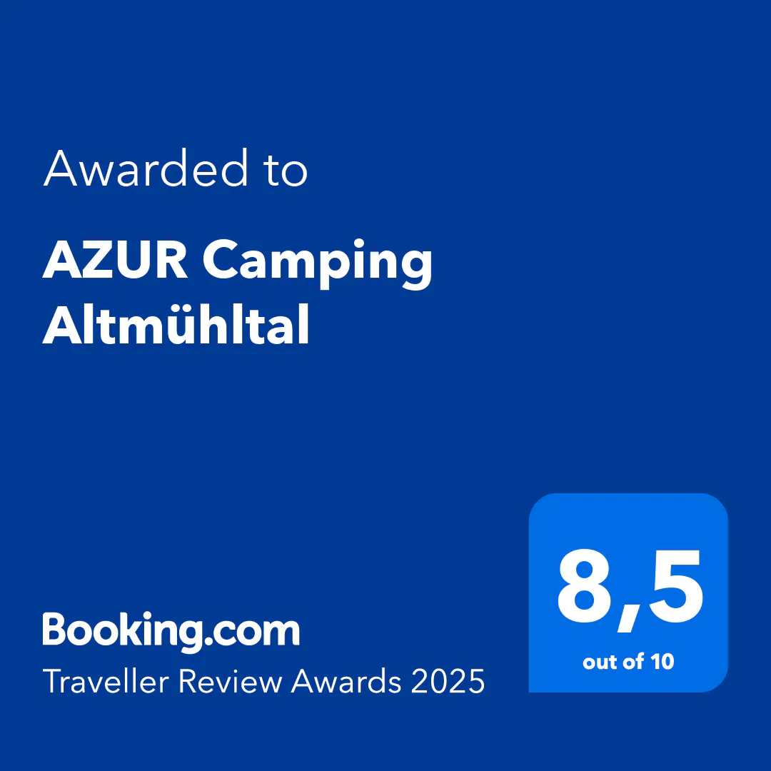 Camping direkt am Fluss Altmuehl | Azur Camping Altmuehltal