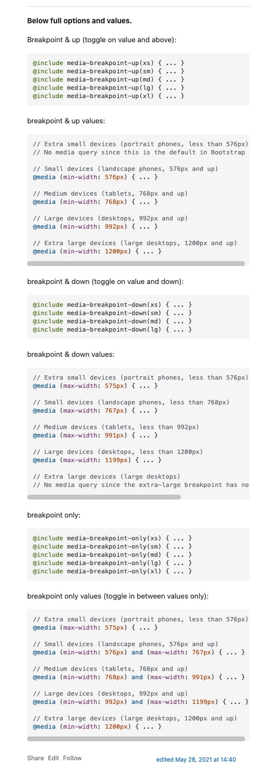 Twitter Bootstrap Breakpoints for RWD