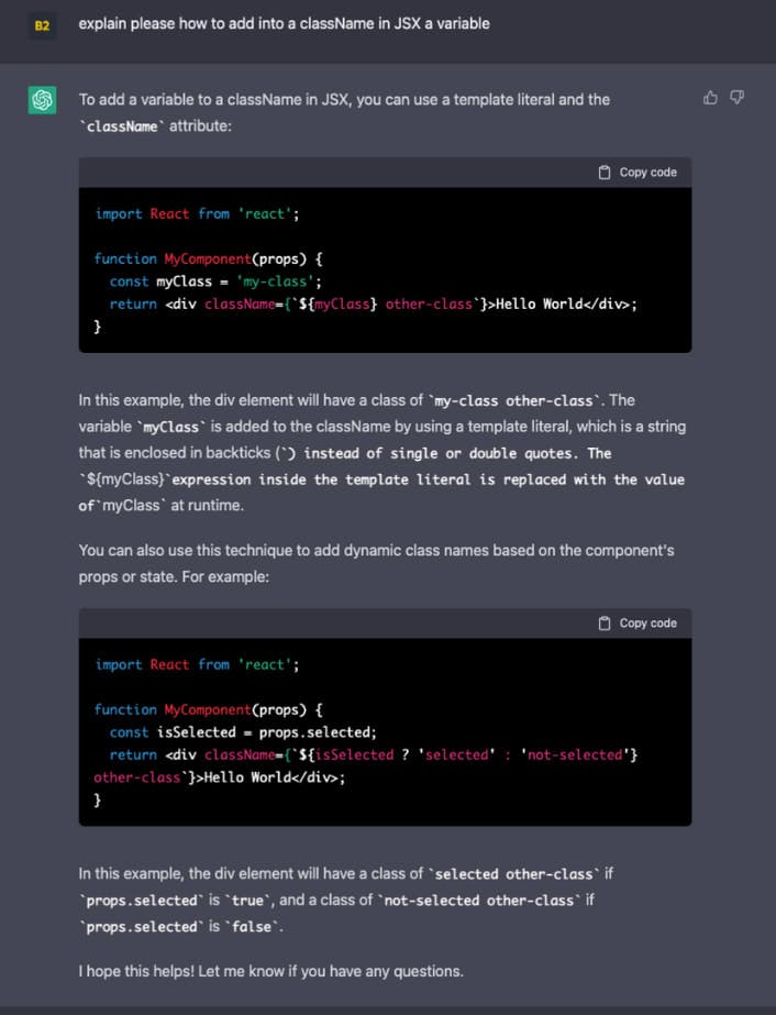 how to put custom data through variables into JSX className