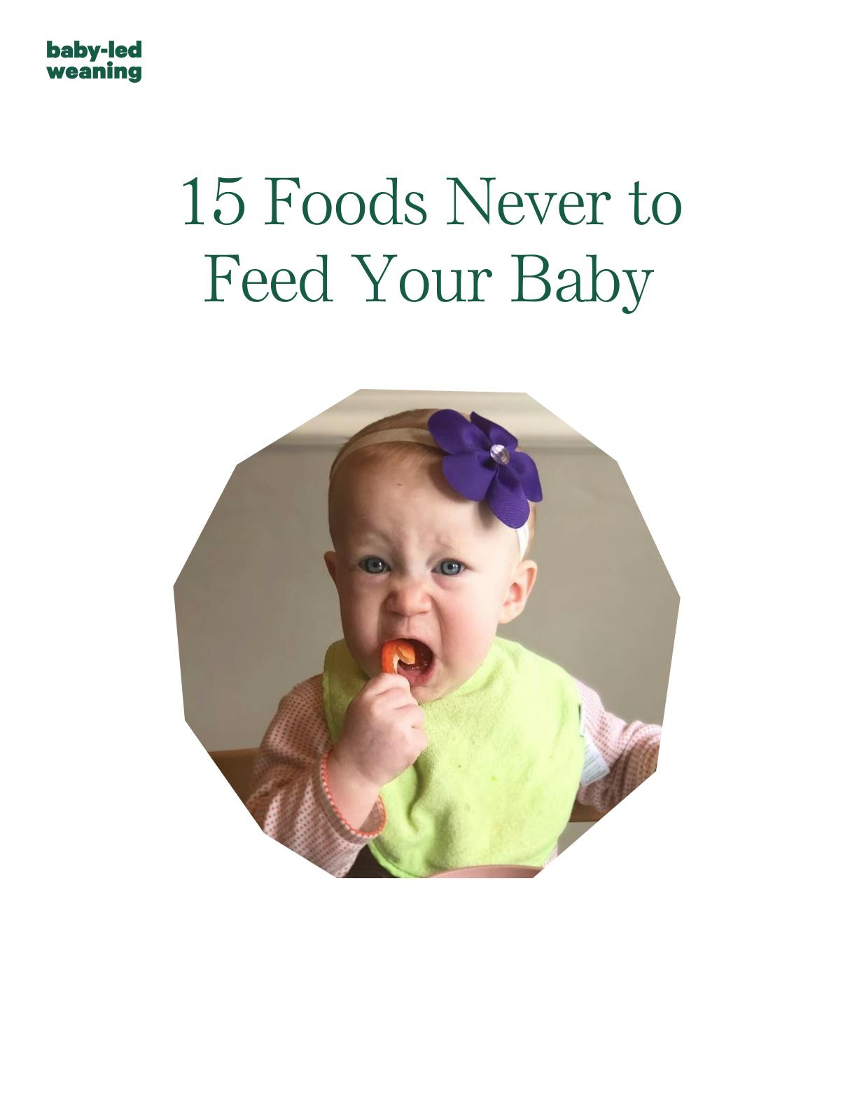 15 Foods Never to Feed Your Baby