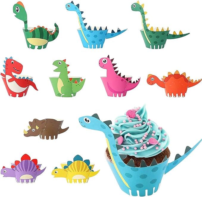 Decoración cupcakes cumpleños dino