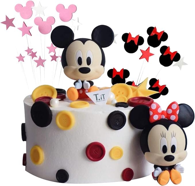 Piezas de decoración de pastel de Mickey Mouse