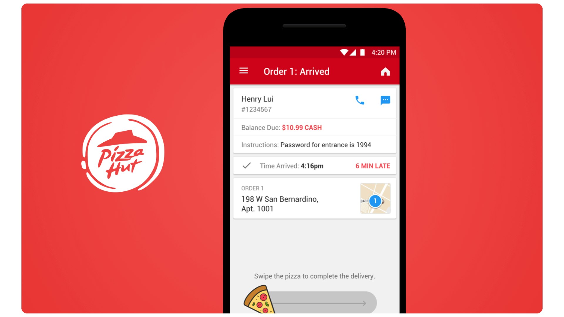 Pizza Hut builds a new Android app for pizza delivery drivers