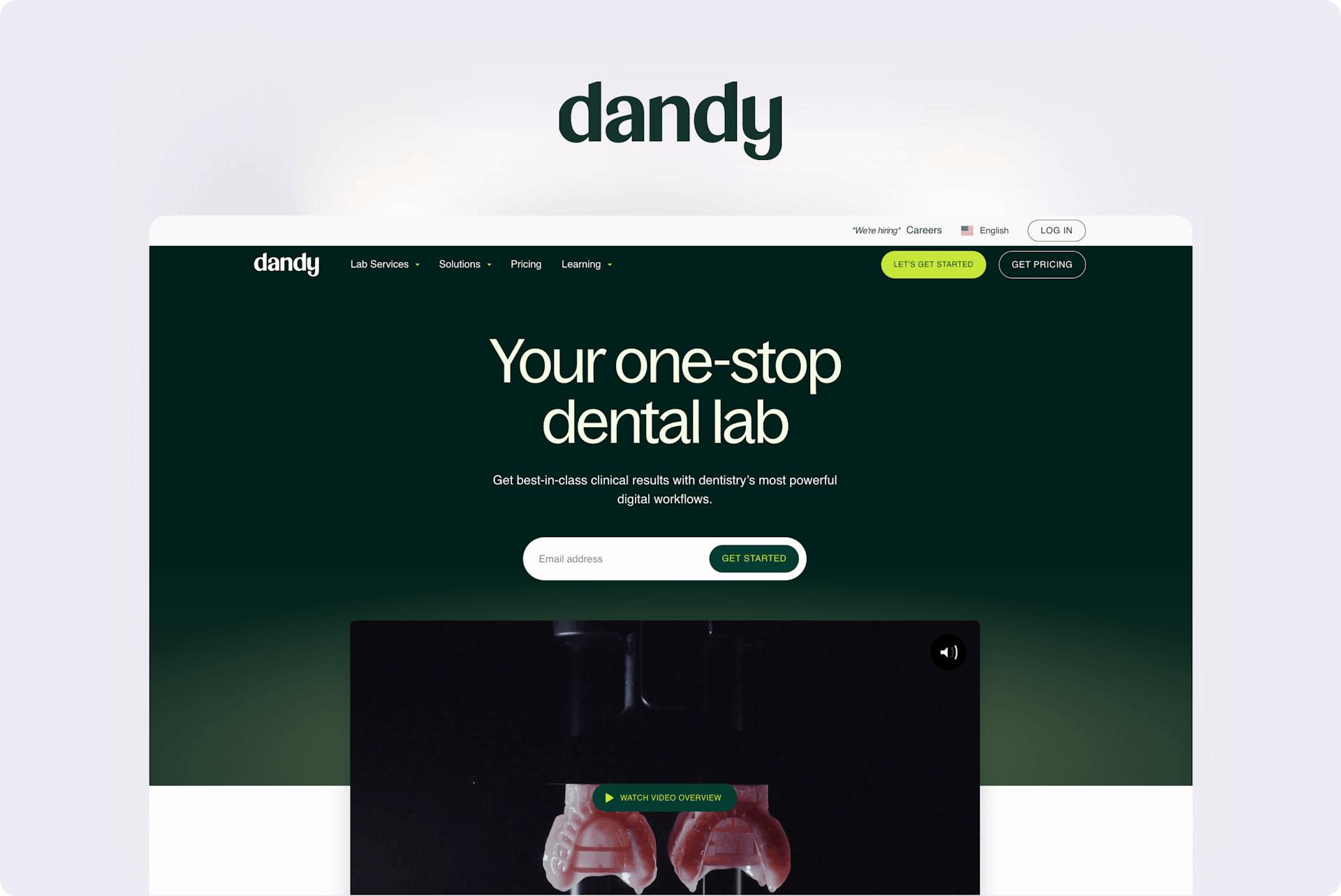 dandy case study hero image