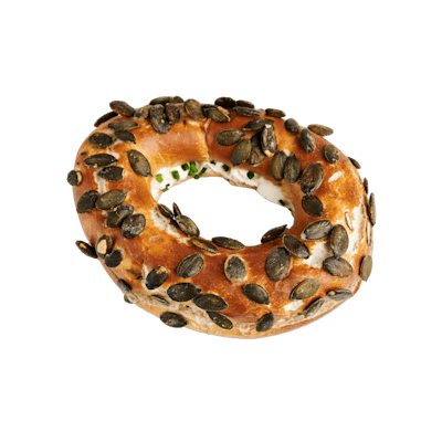 Kürbiskringel mit Frischkäse