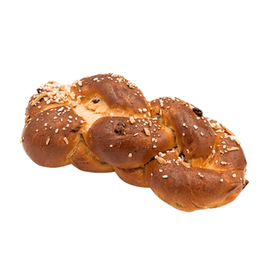 Hefezopf mit Rosinen