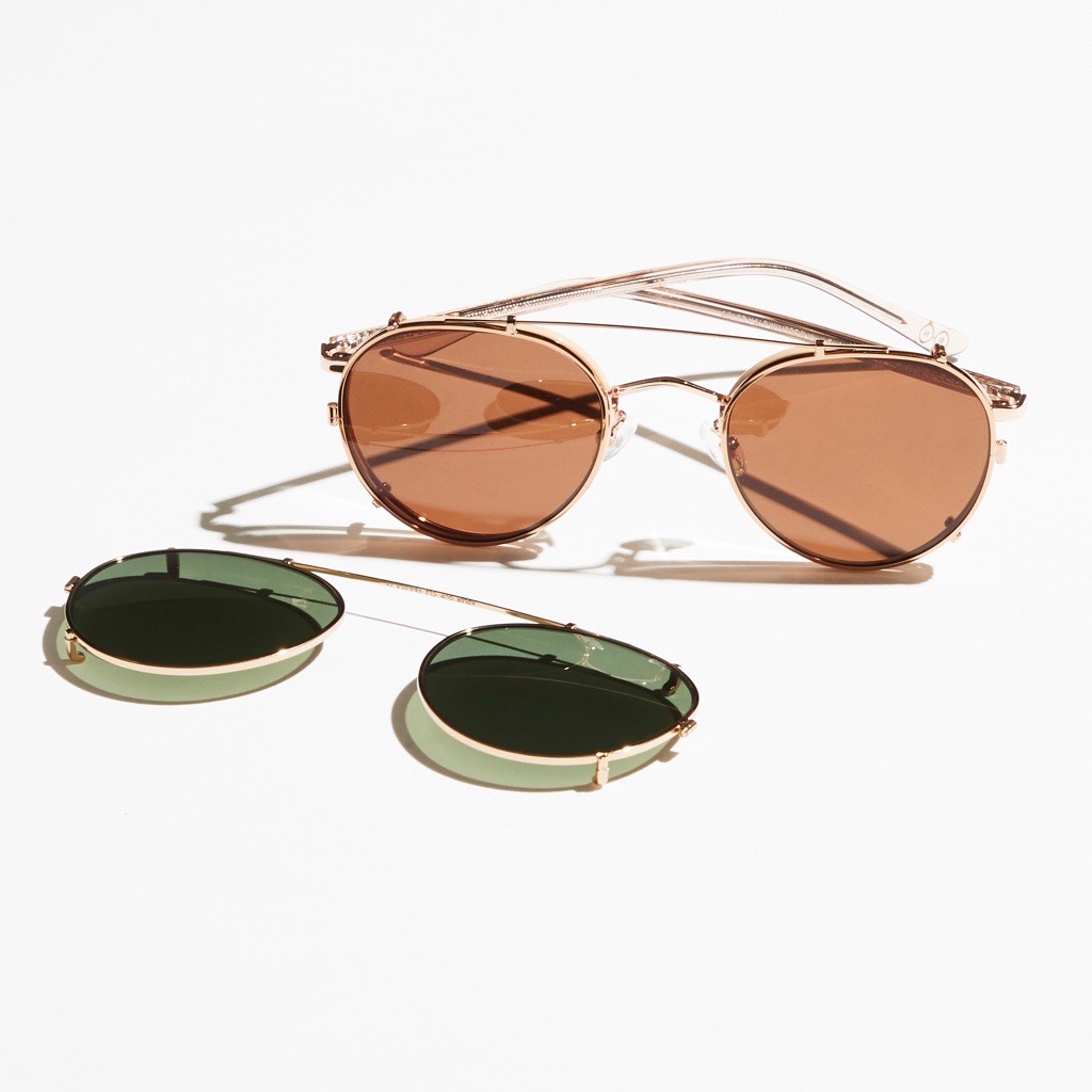 金子眼鏡SANDINISTAKilgore Clip-OnSunglasses SANDINISTA Kilgore Clip-On Sunglasses - Made by Kaneko Optical