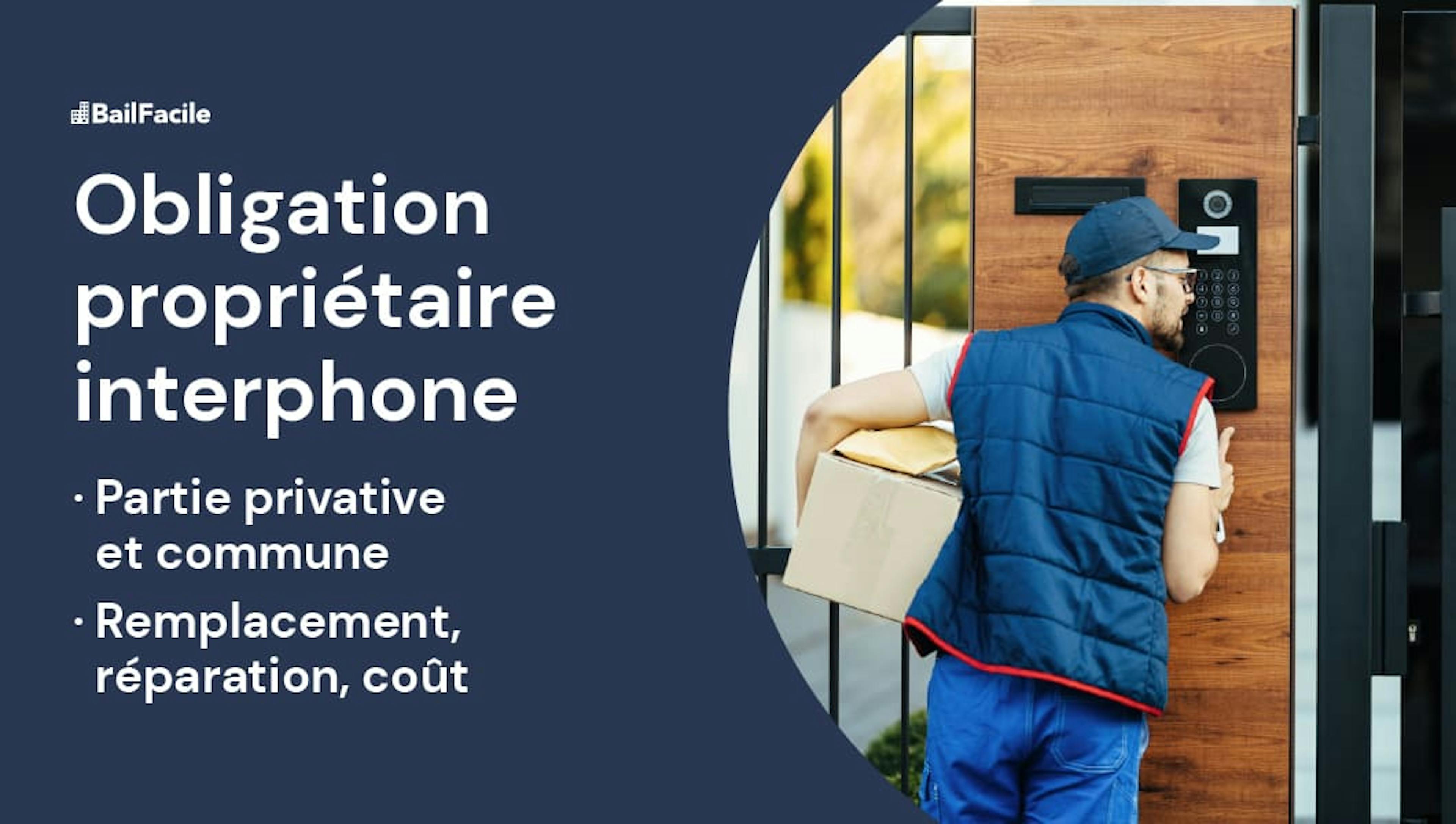 Obligation propriétaire interphone