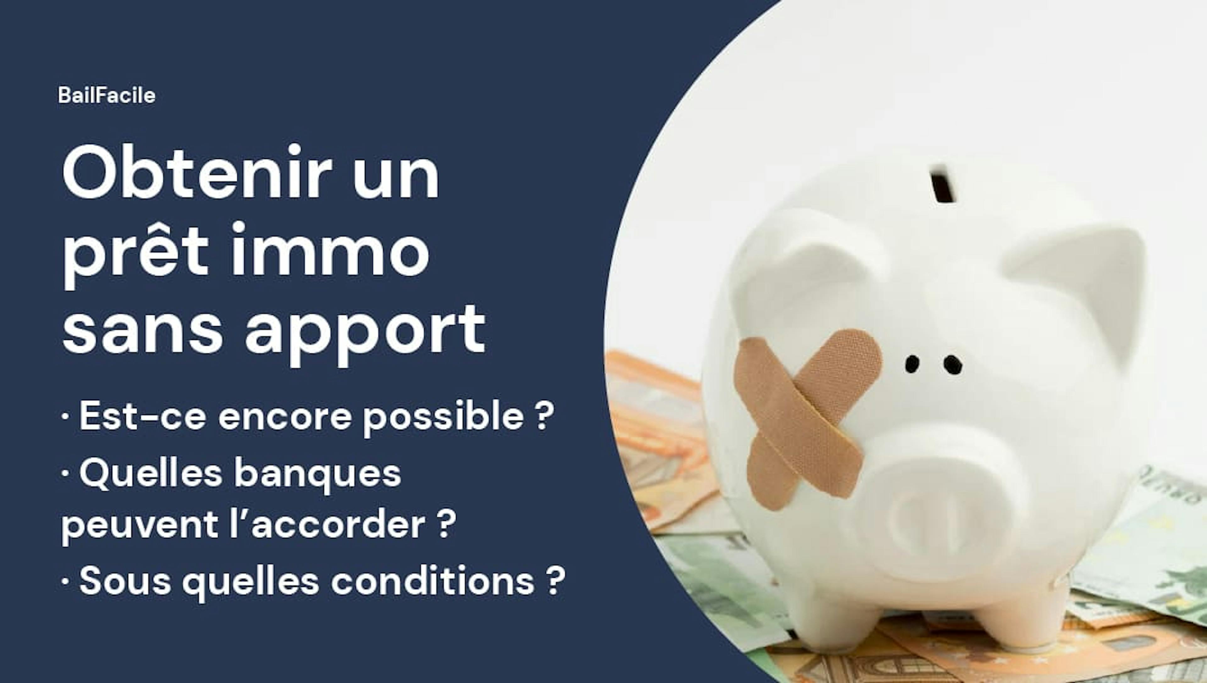 Prêt immobilier sans apport