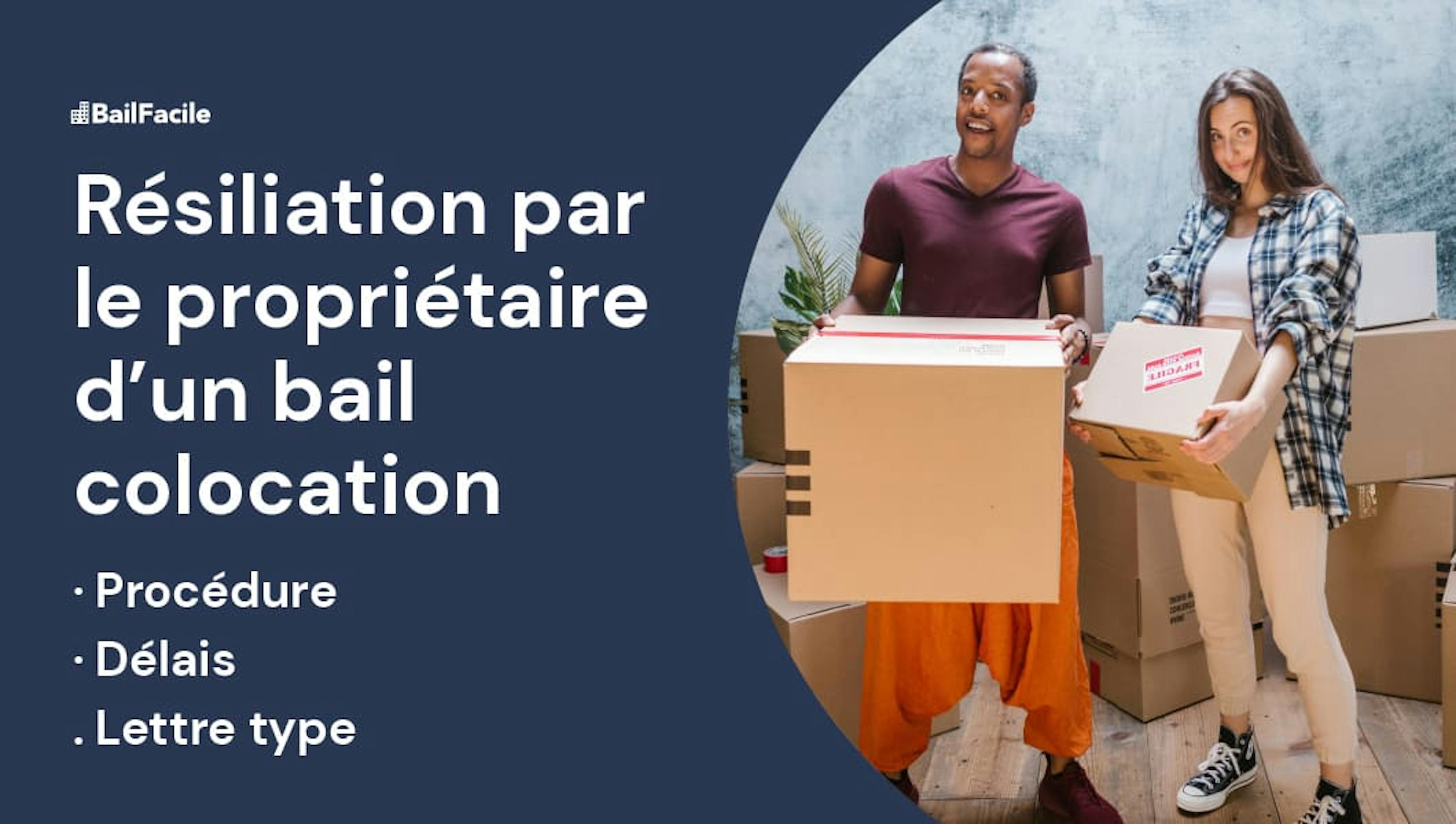 Résiliation bail colocation propriétaire