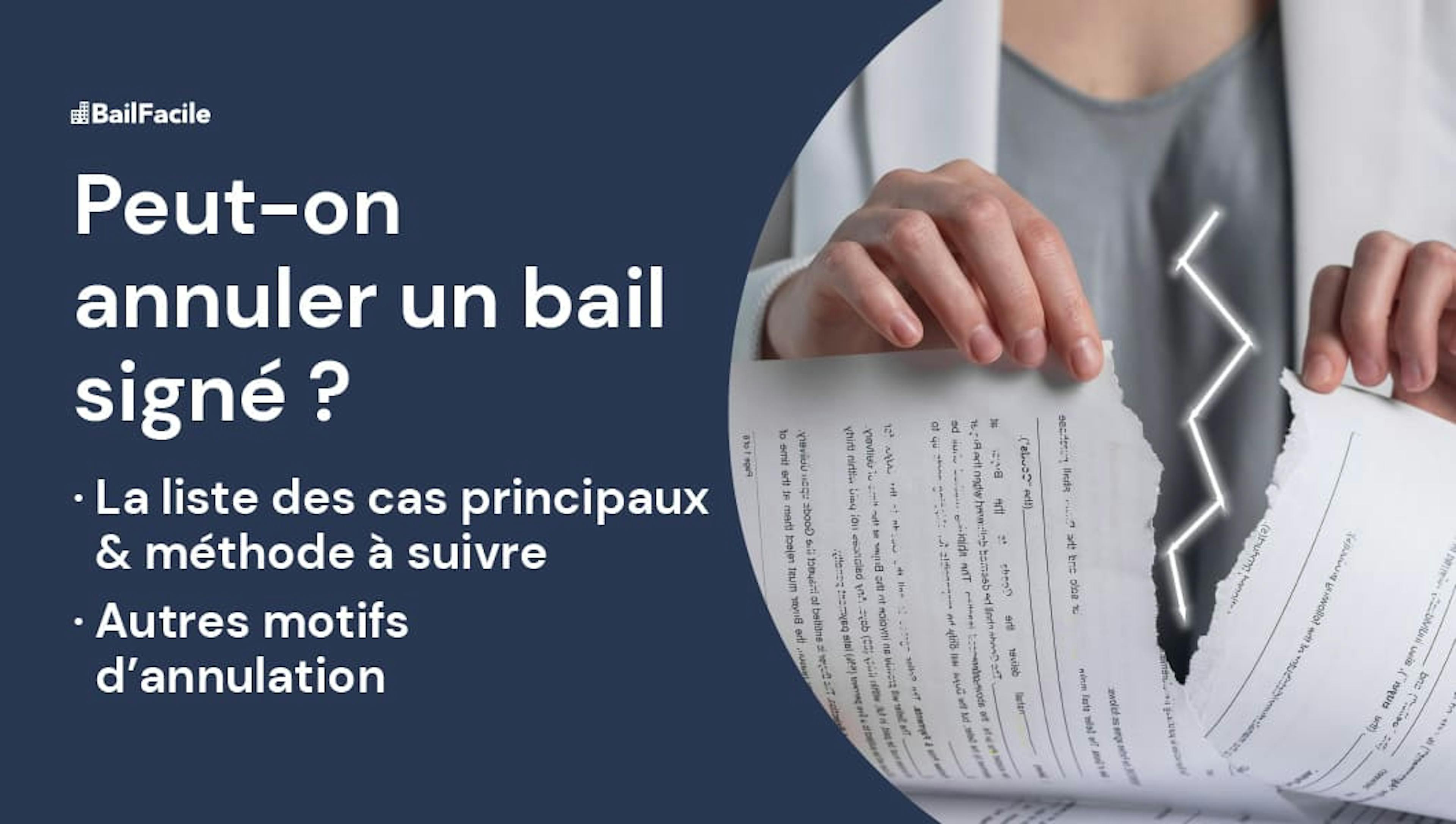 Annuler bail signé