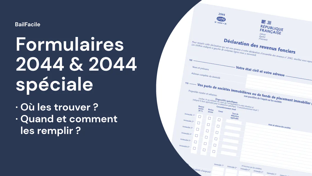 Formulaires 2044 & 2044 spéciale | Comment les remplir
