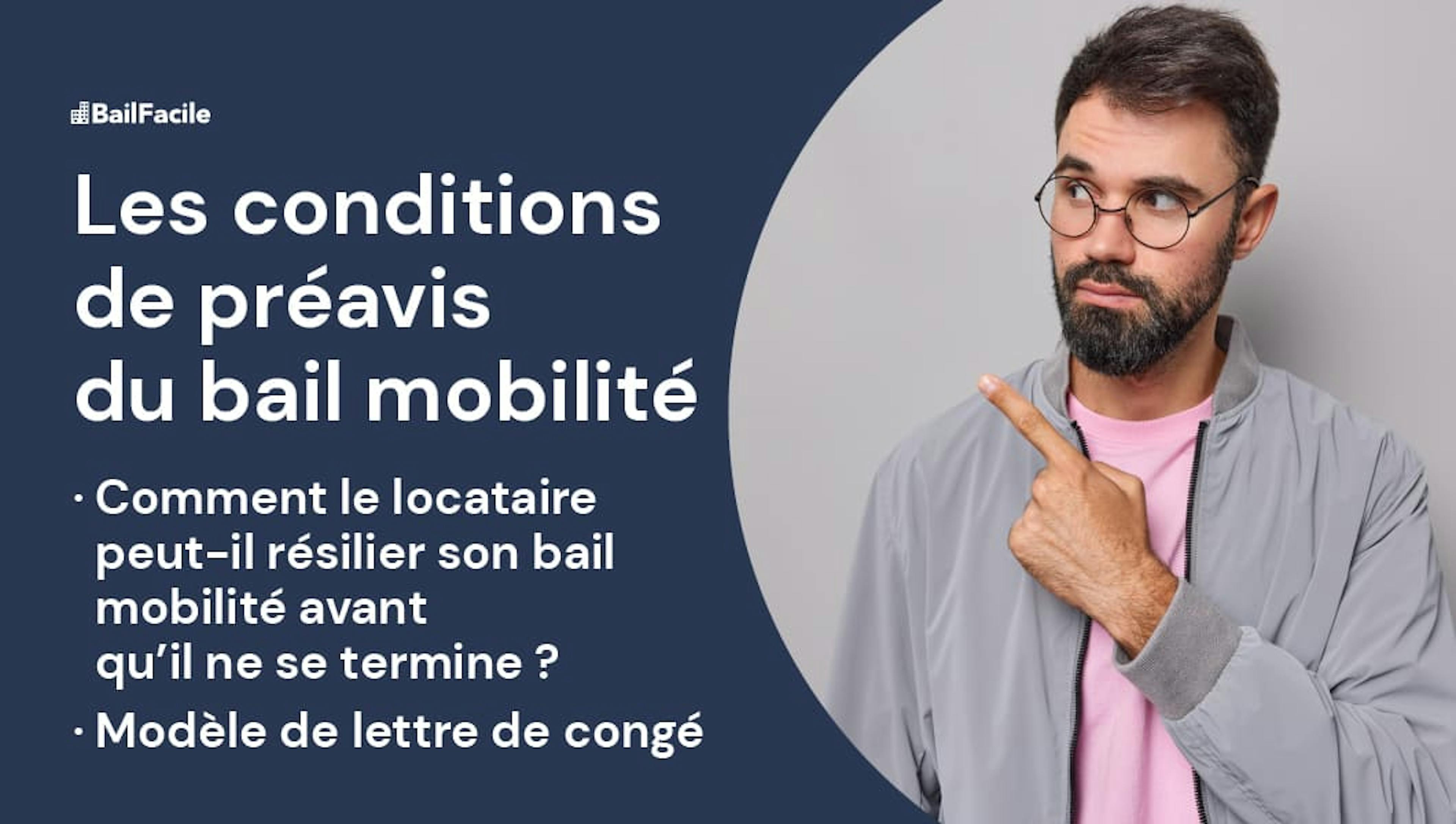 Préavis en bail mobilité