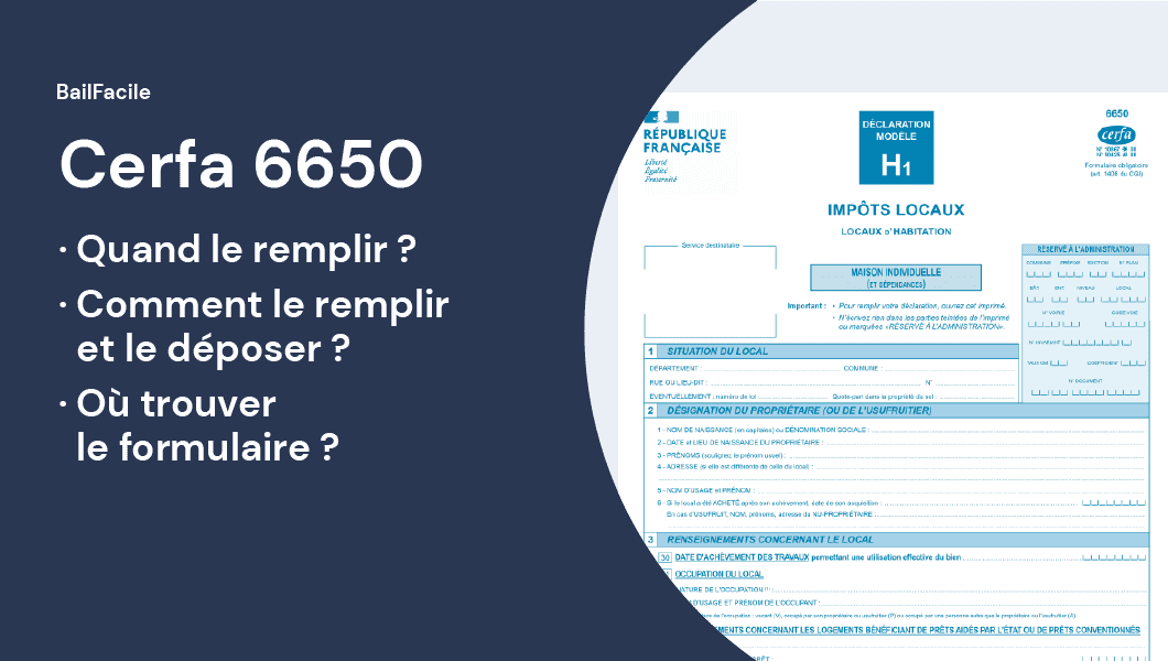 Cerfa 6650 (Déclaration H1) | Explication & Modèle