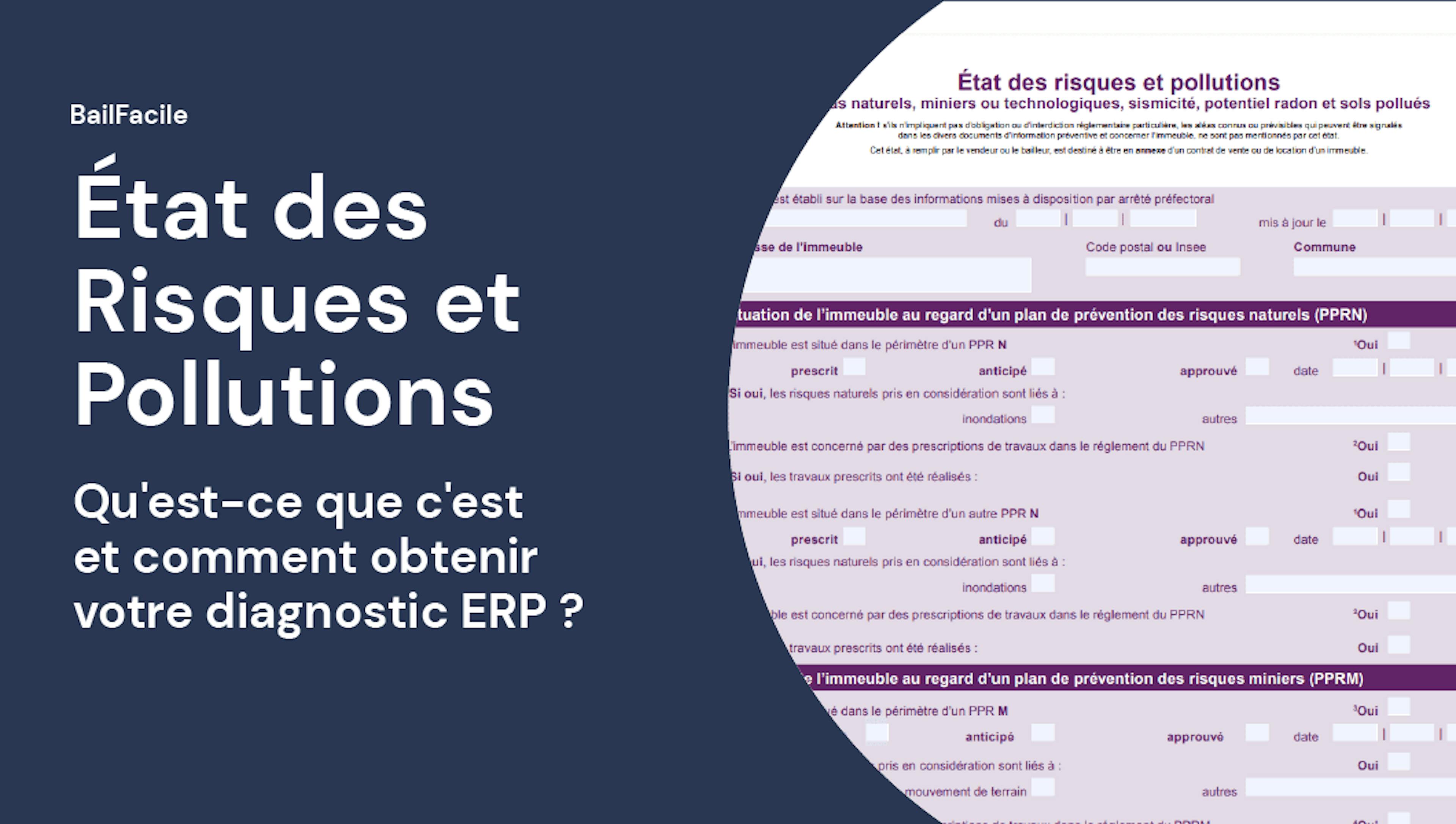 État des Risques et Pollutions (diagnostic ERP)