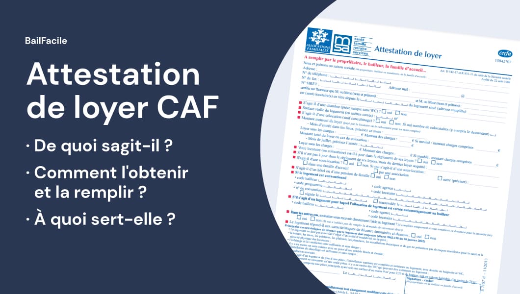 Attestation De Loyer CAF Comment L'obtenir Et La Remplir, 43% OFF