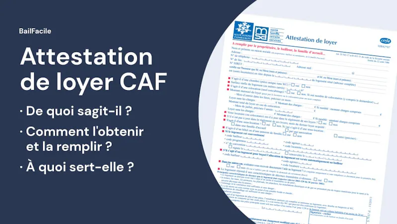 Attestation De Loyer CAF | Notice + Modèle à télécharger