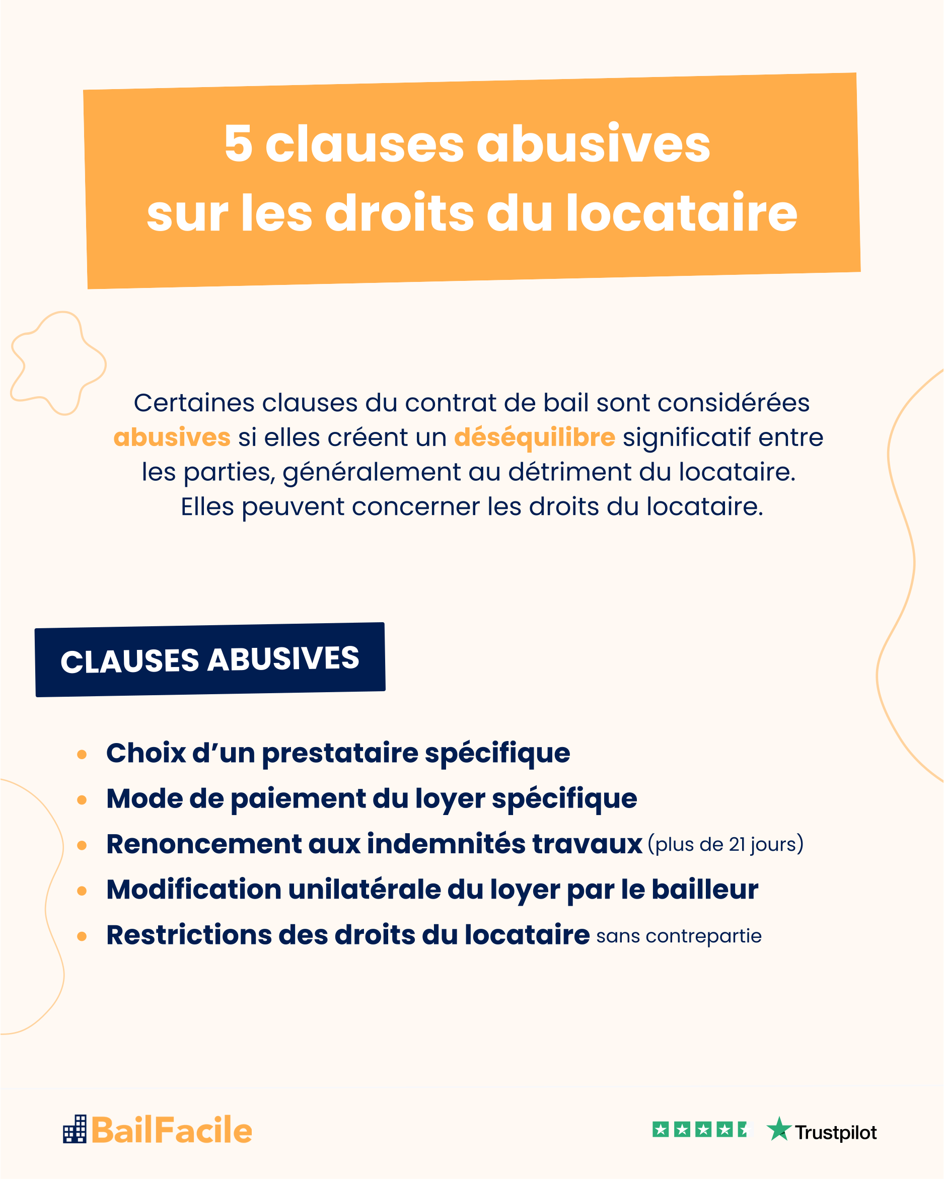 clauses abusives droit locataire