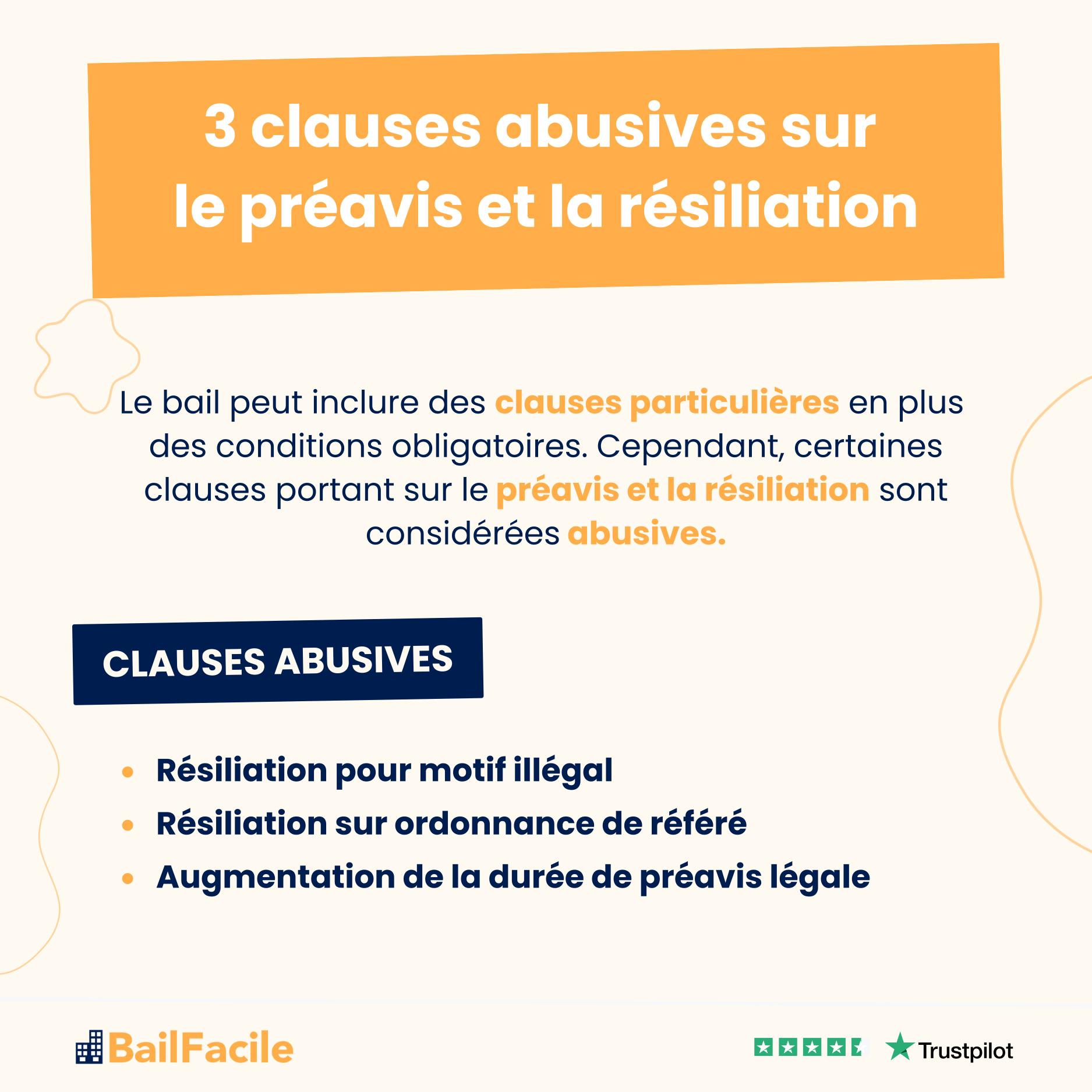 clauses abusives preavis resiliation