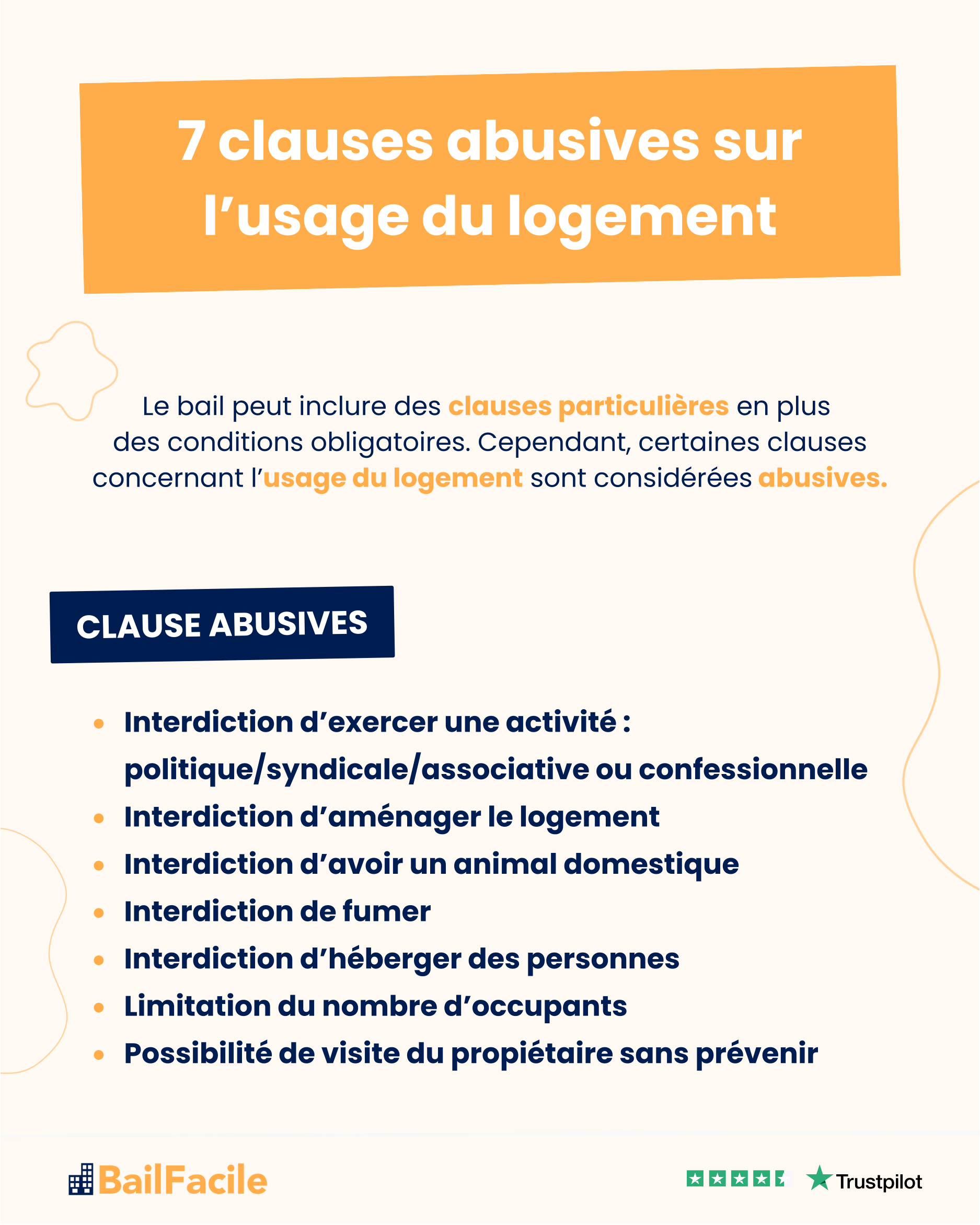 clauses abusives usage logement