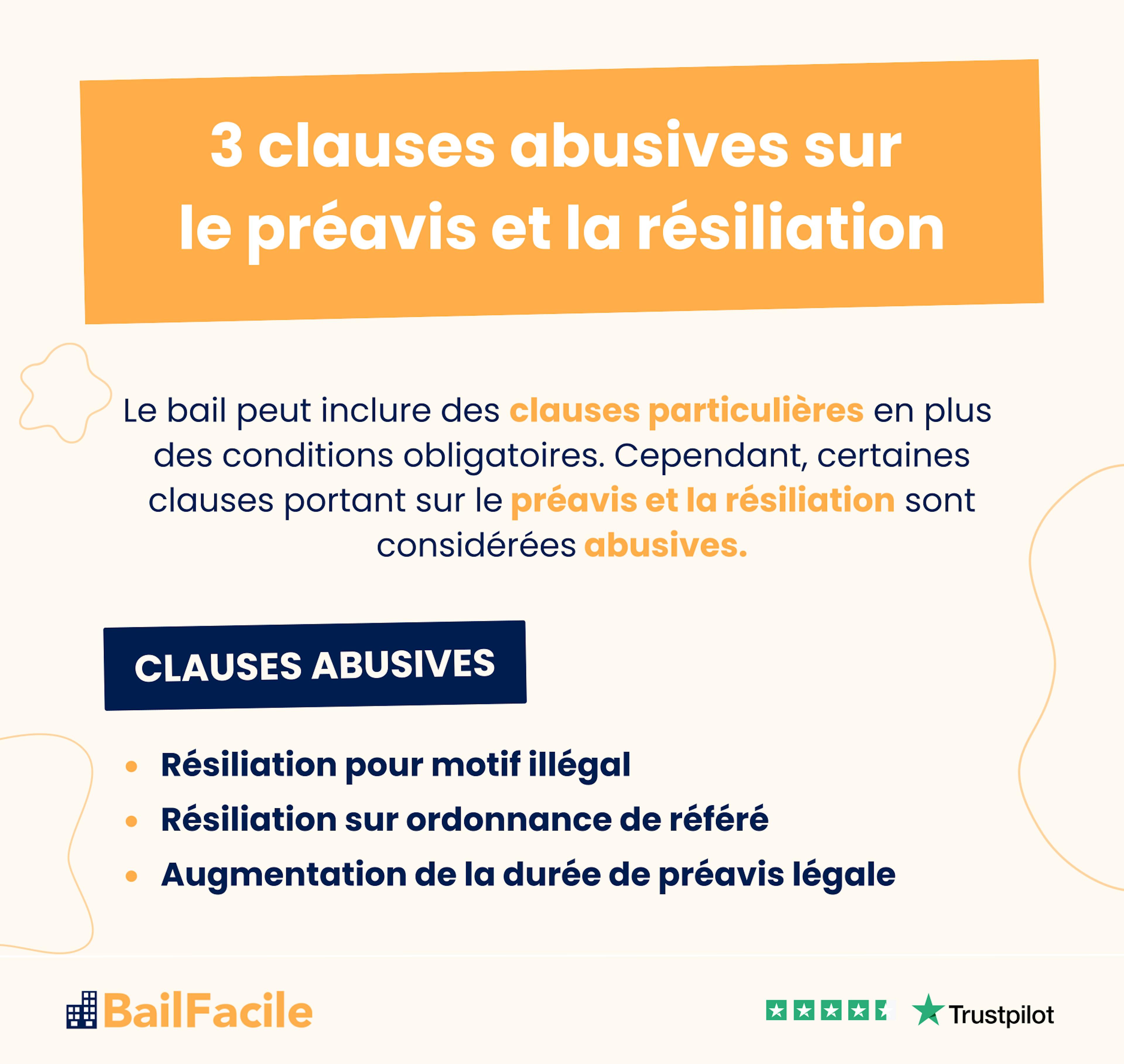 3 clauses abusives preavis resiliation