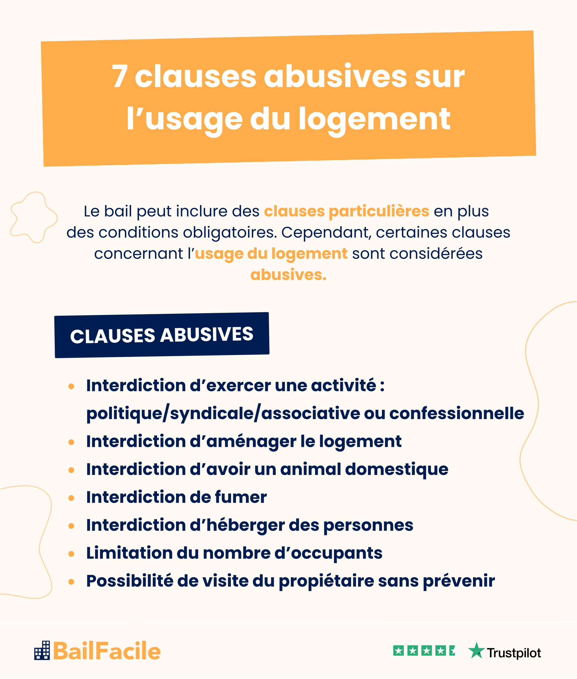 7 clauses abusives usage logement