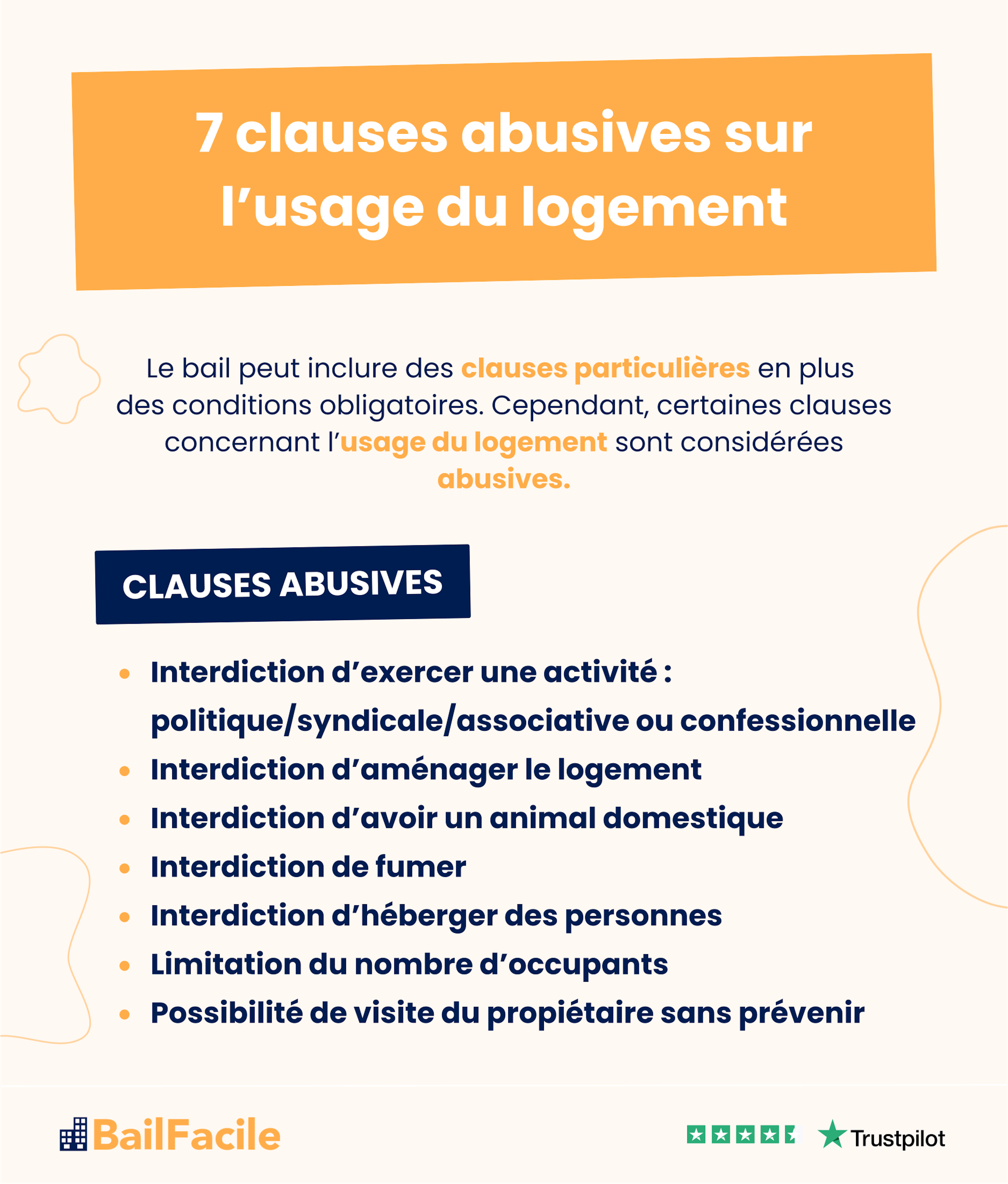 7 clauses abusives usage logement