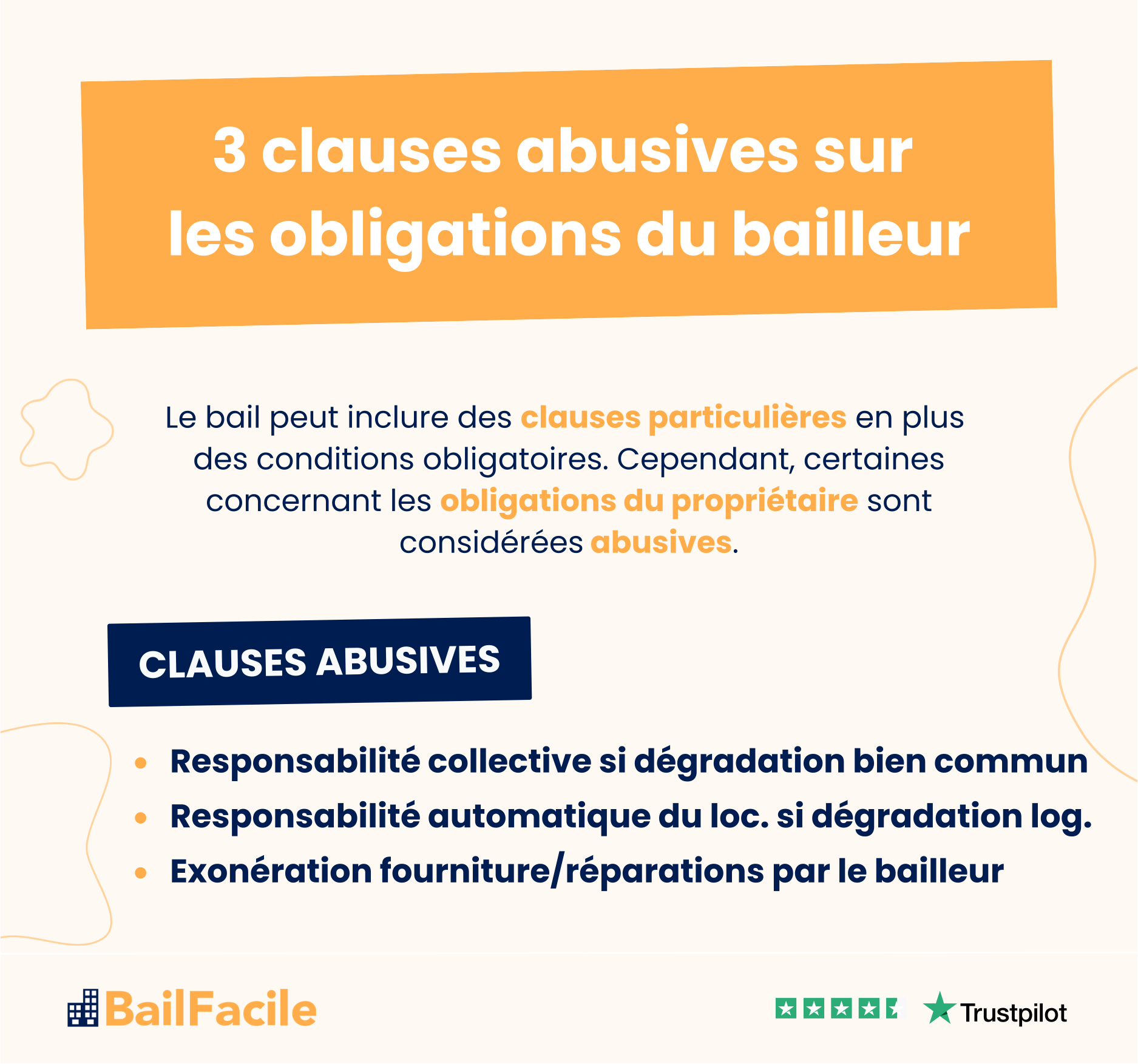 3 clauses abusives obligations bailleur