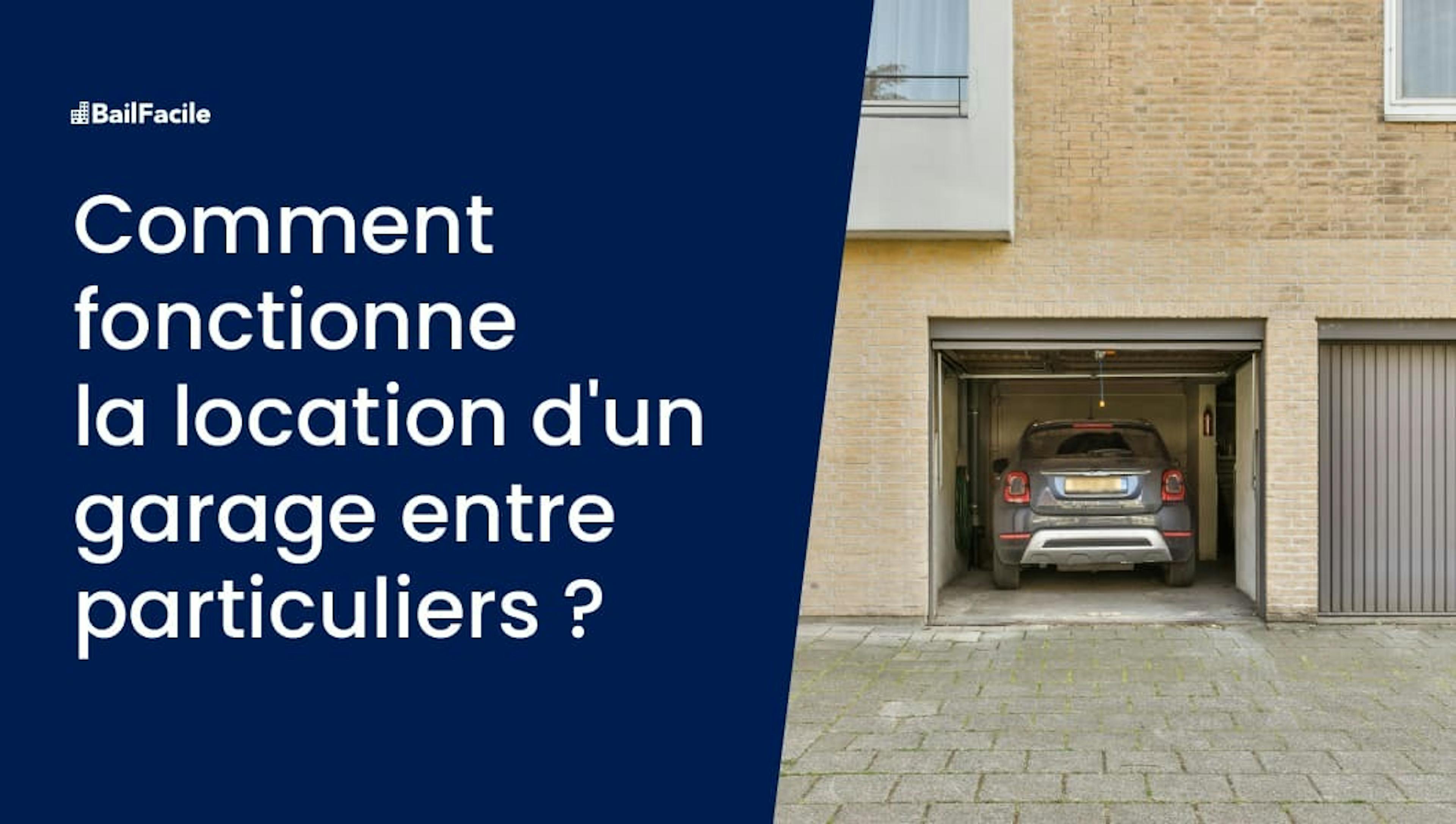 Location garage entre particuliers