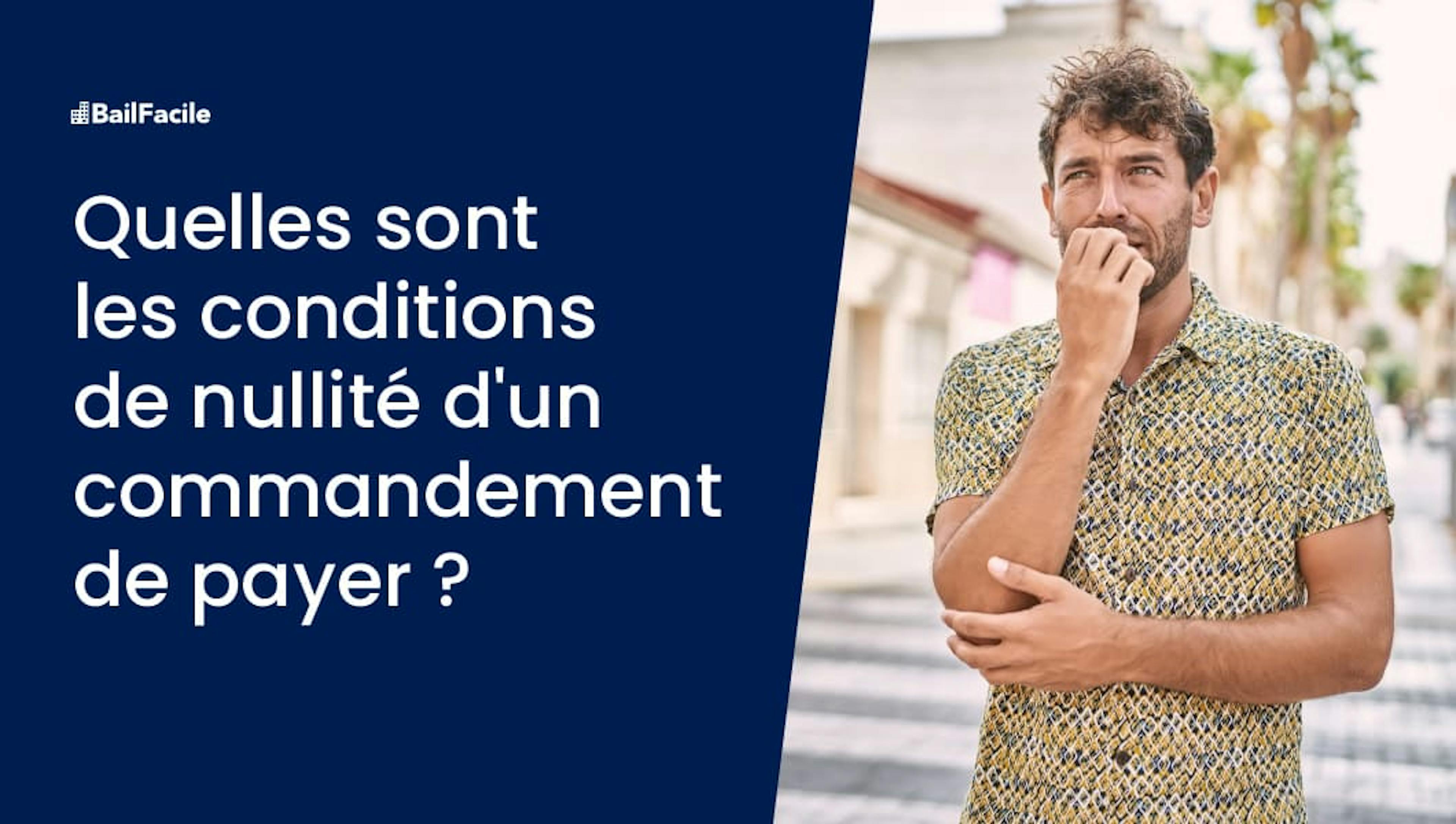 Nullité commandement de payer