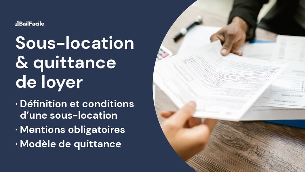 Quittance loyer sous location