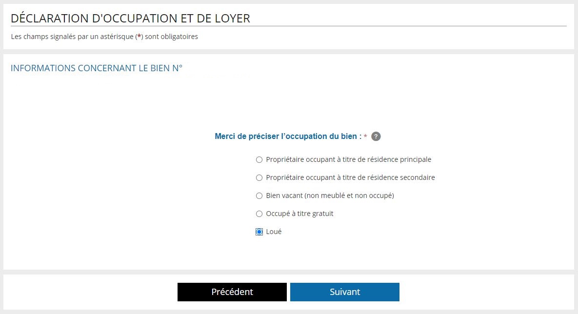 Déclaration d'Occupation d’un Bien Immobilier [Juillet 2023]