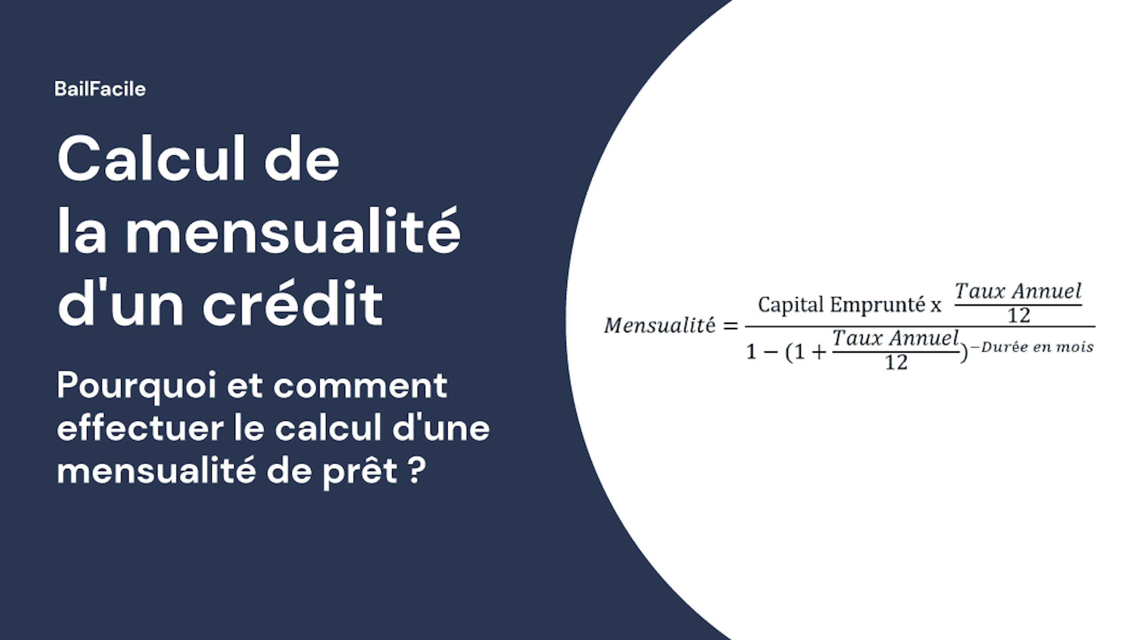 Calcul mensualités prêt immobilier