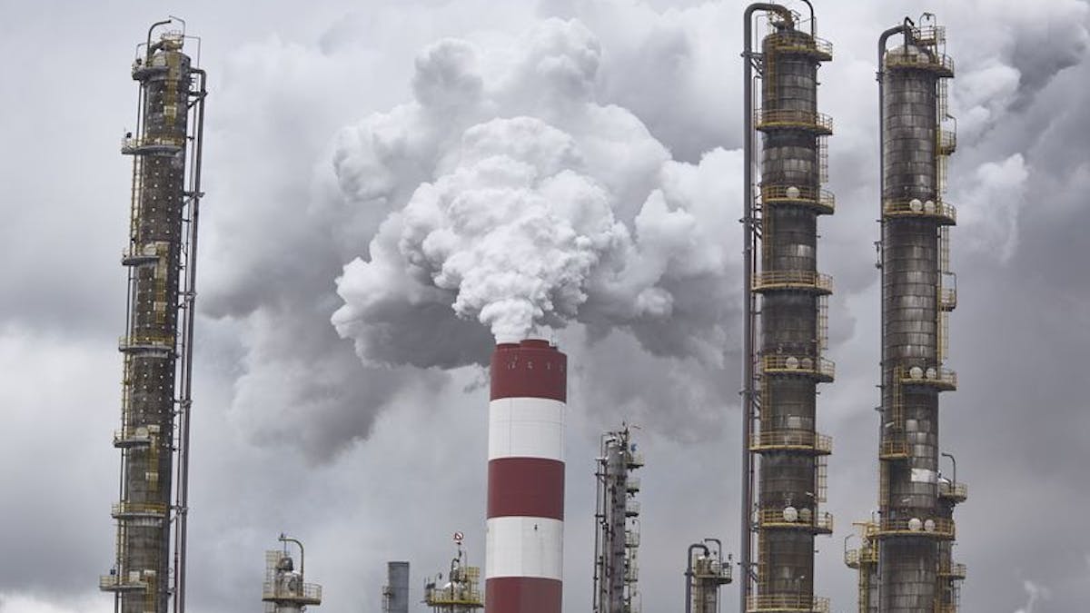 smokestacks fossil fuels