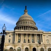 Oil refinery smoke stacks