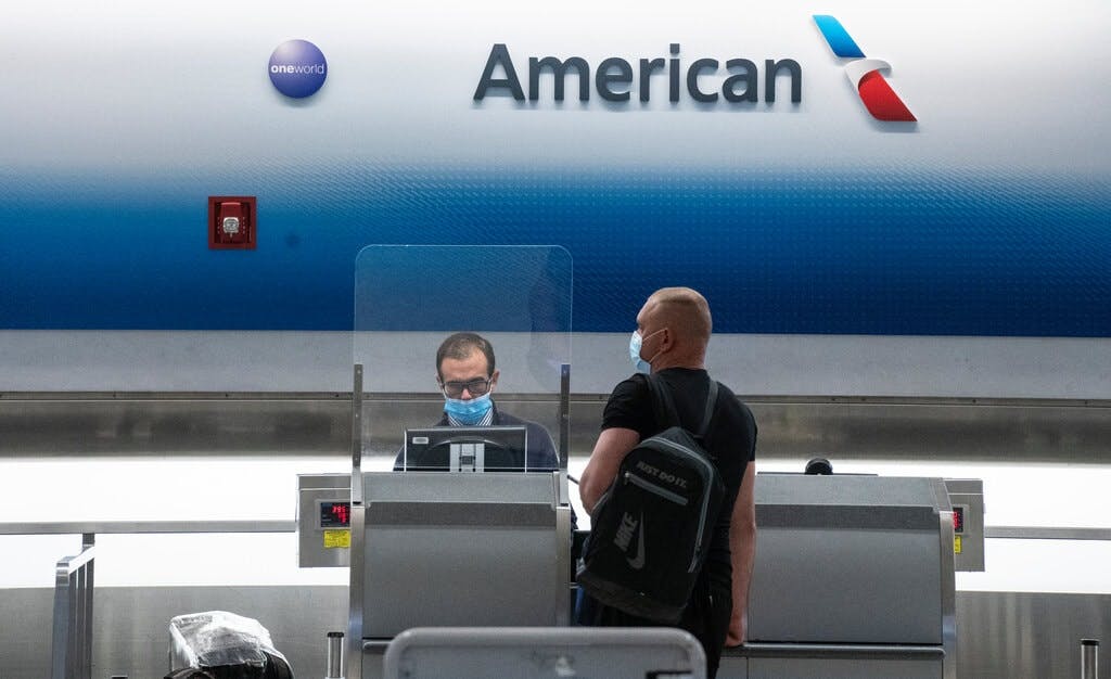 American Airlines ticket agent