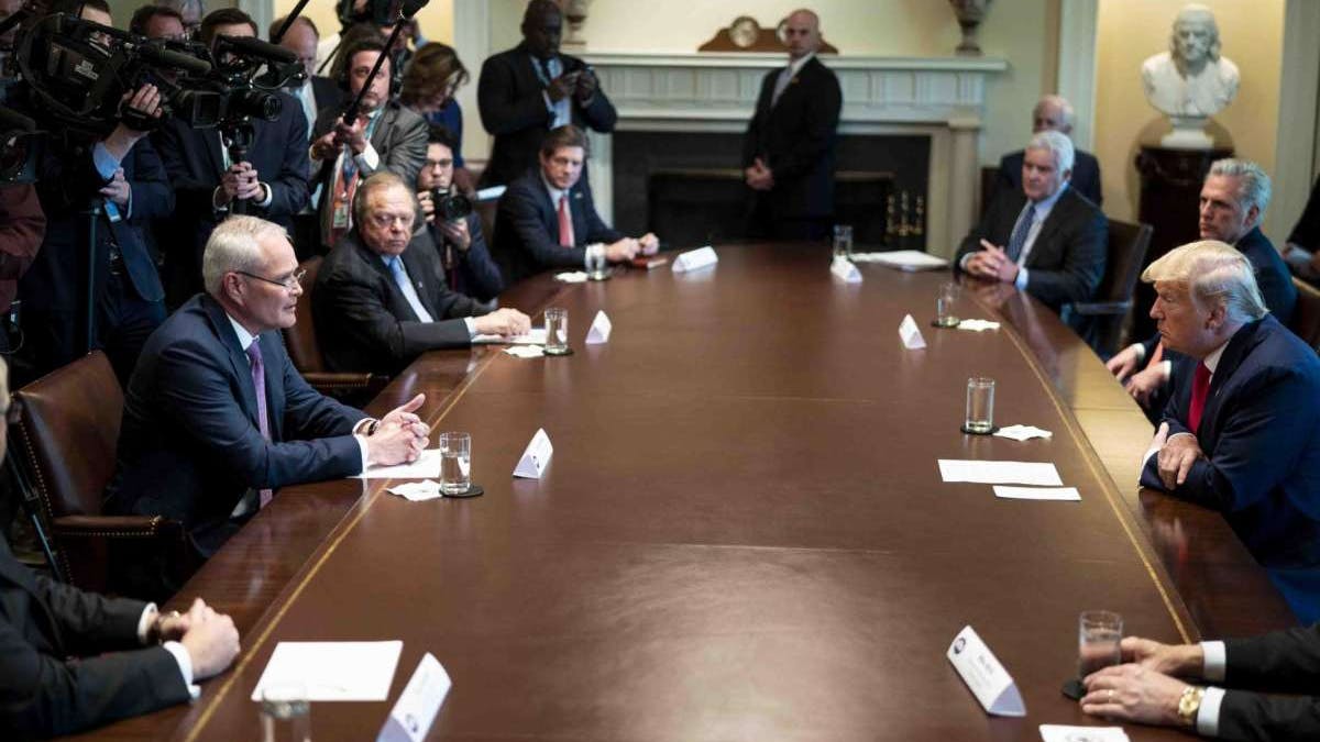 Trump meeting Exxon and oil executives
