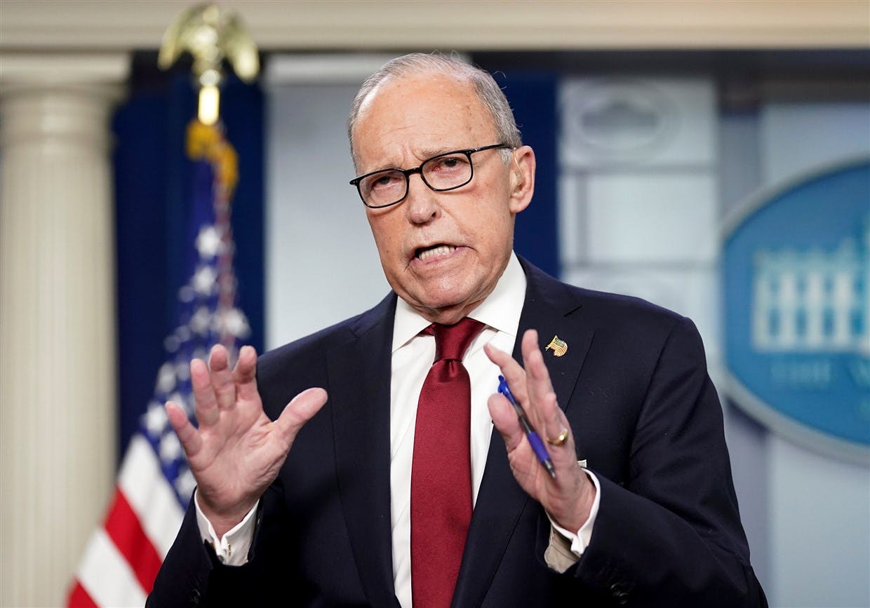 White House economic advisor Larry Kudlow