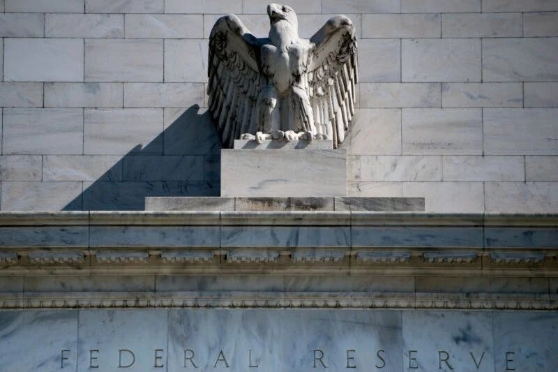 The Federal Reserve building in Washington, D.C. 