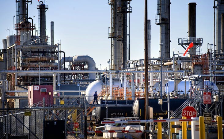 A recent analysis found that Ohio-based Marathon Petroleum Co., which owns this refinery in St. Paul Park, got $411 million in income tax benefits from the business loss carryback provision