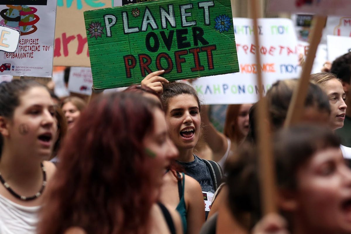 Climate protesters planet over profit