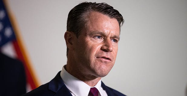 Sen. Todd Young (R-Ind.) on Capitol Hill last month.