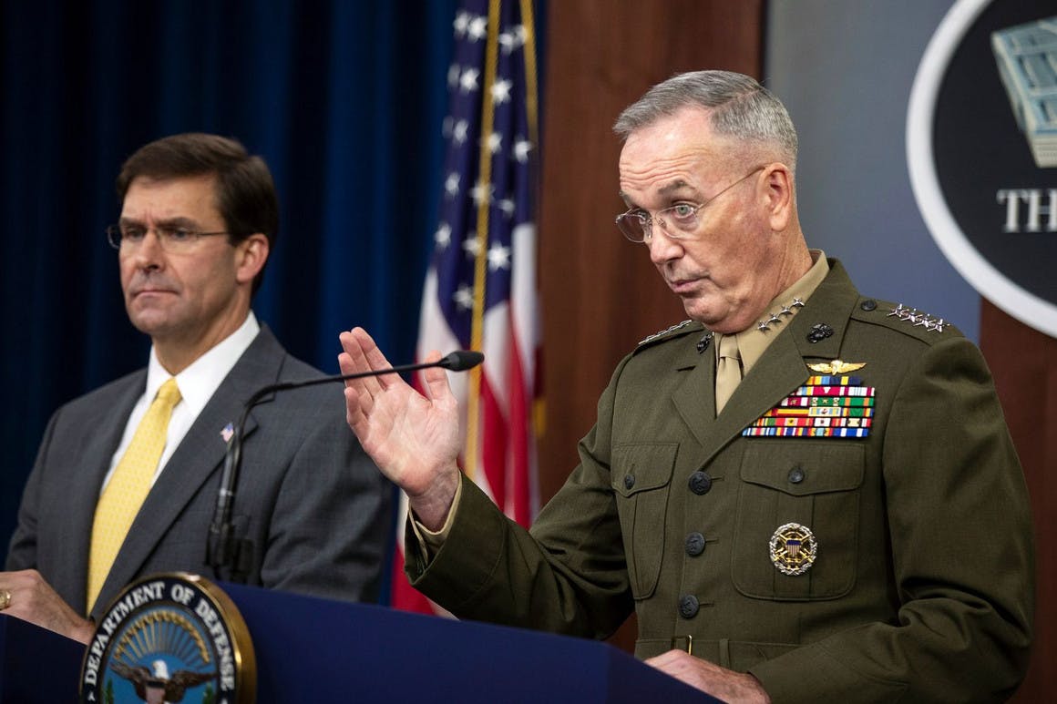  Then-Joint Chiefs Chairman Gen. Joseph Dunford in 2019.