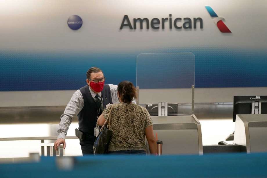 American Airlines ticket agent