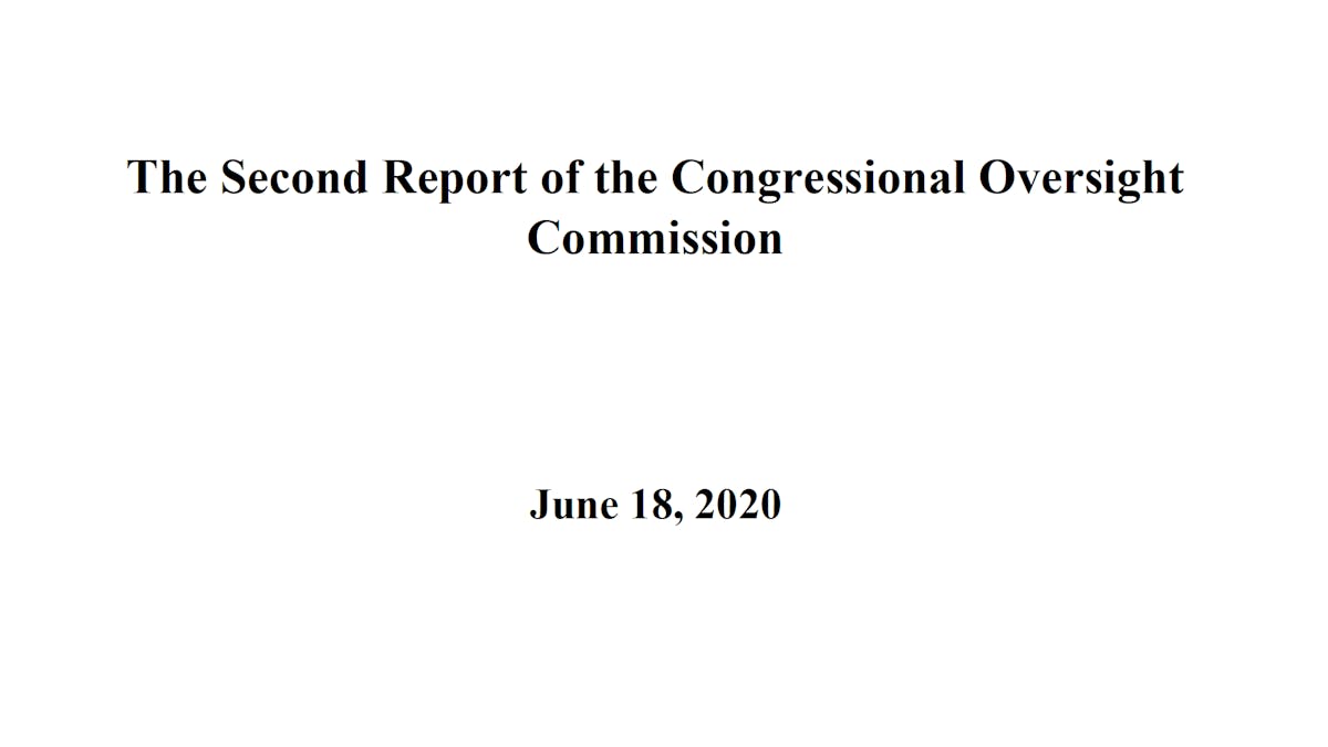 Congressional Oversight Commission second report