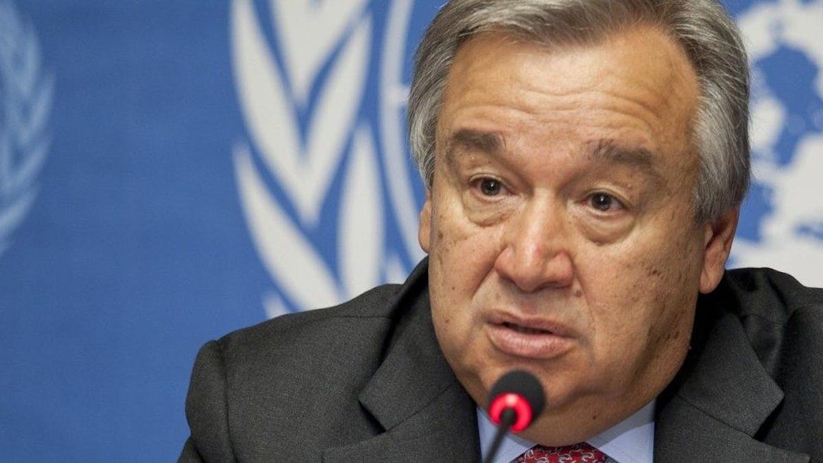 UN Secretary General Antonio Guterres