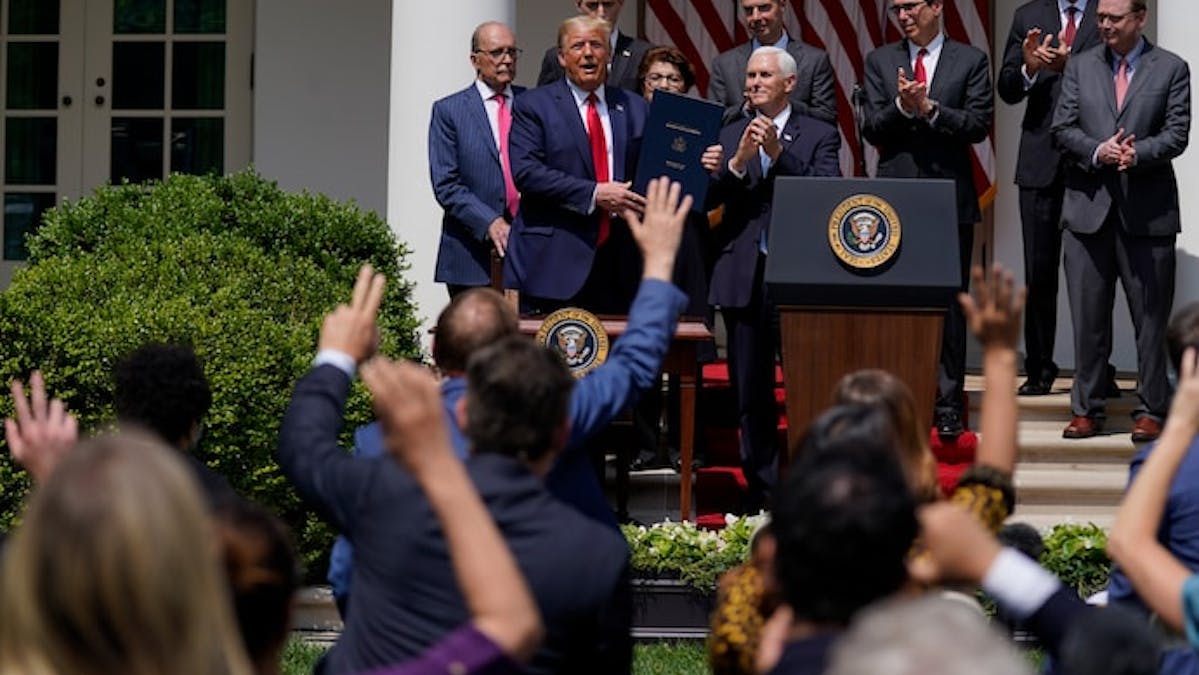 President Trump signs PPP Paycheck Protection Program