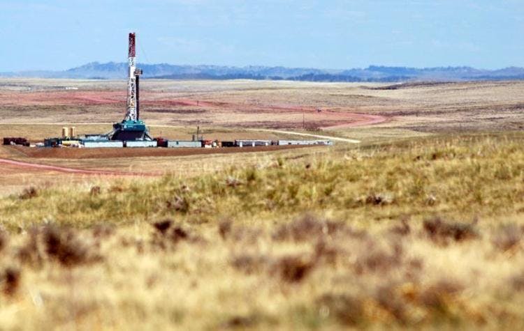 oil rig field Wyoming